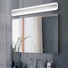 Modern Och Modern Kromfunktion För Omgivande Ljus Badrumsbelysning Vägglampa