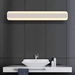 Modern Och Modern Kromfunktion För Omgivande Ljus Badrumsbelysning Vägglampa