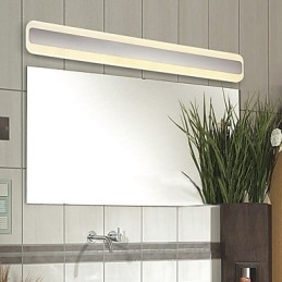 Modern Och Modern Kromfunktion För Omgivande Ljus Badrumsbelysning Vägglampa