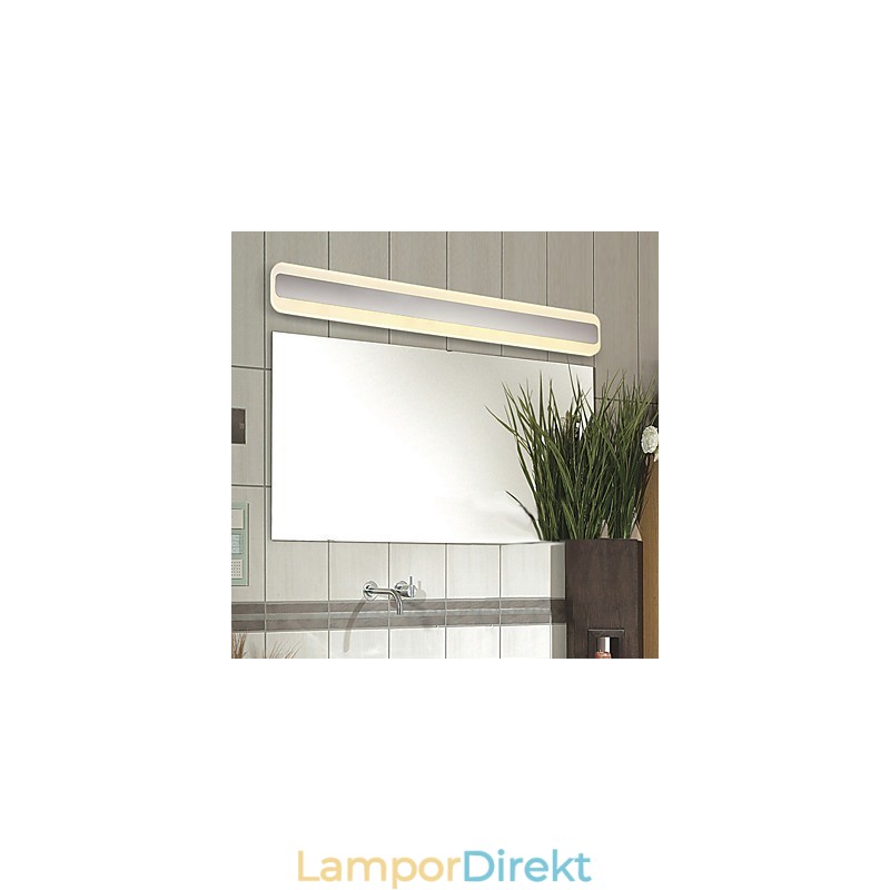 Modern Och Modern Kromfunktion För Omgivande Ljus Badrumsbelysning Vägglampa