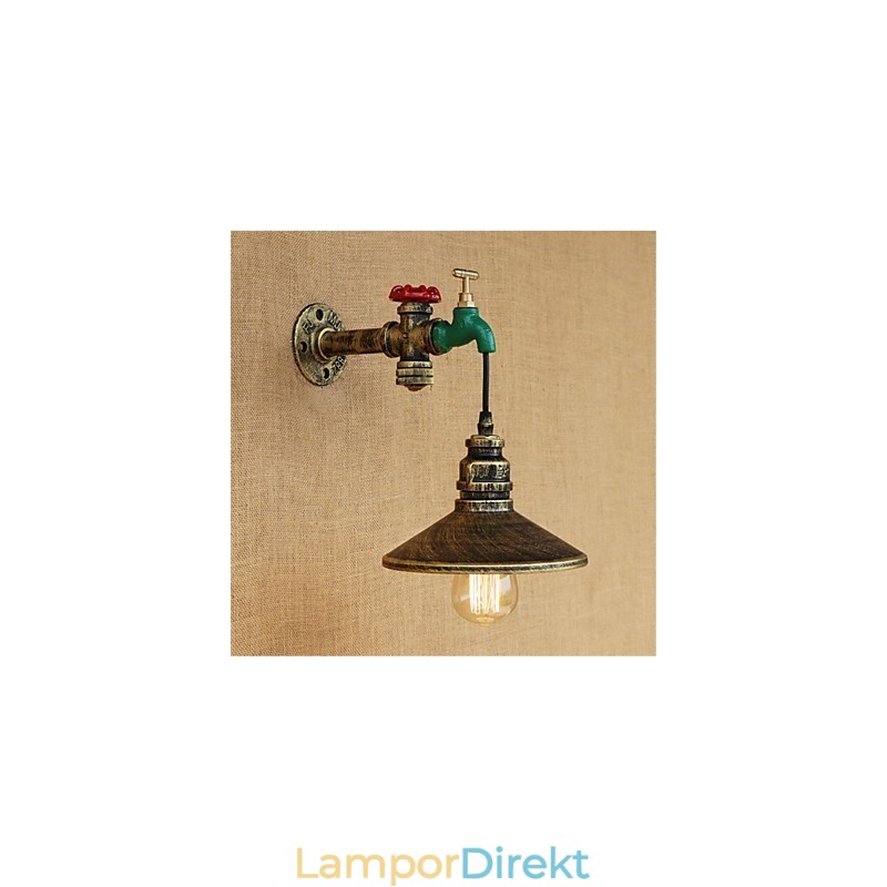 Country Novelty Retro Painting Funktion För Mini Style Ambient Light Wall Sconces Wall Light