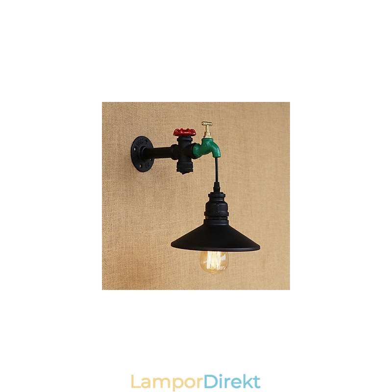 Country Novelty Retro Painting Funktion För Mini Style Ambient Light Wall Sconces Wall Light