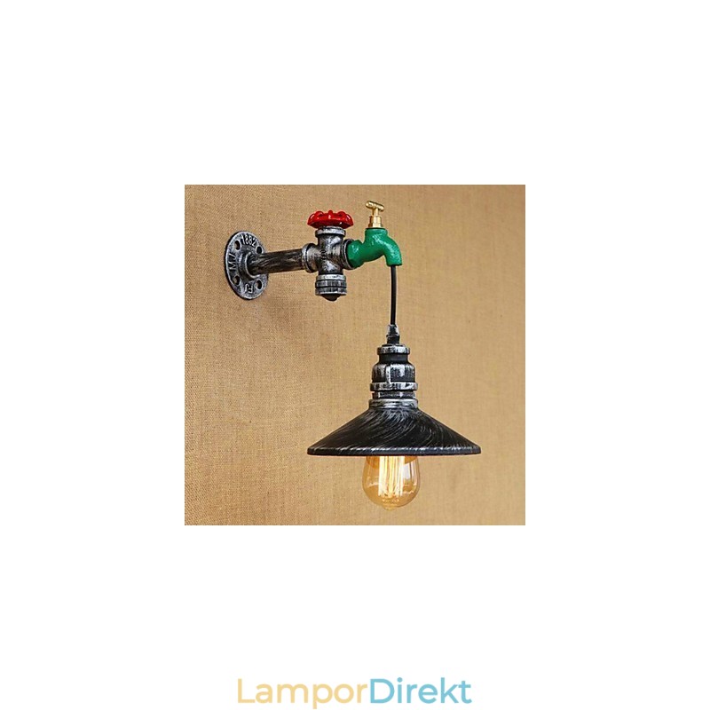 Country Novelty Retro Painting Funktion För Mini Style Ambient Light Wall Sconces Wall Light