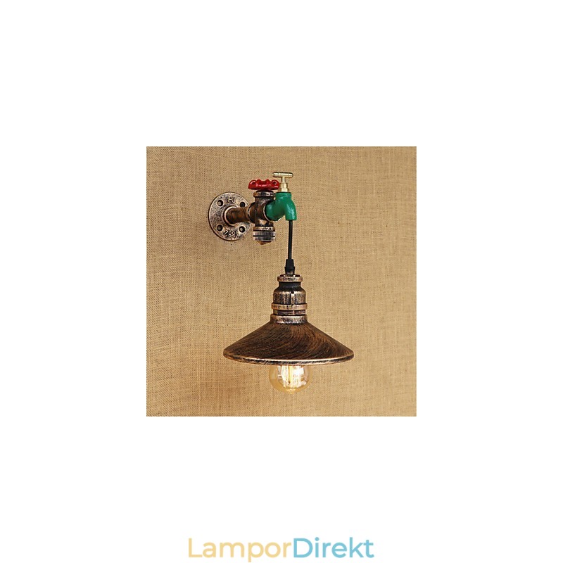 Country Novelty Retro Painting Funktion För Mini Style Ambient Light Wall Sconces Wall Light