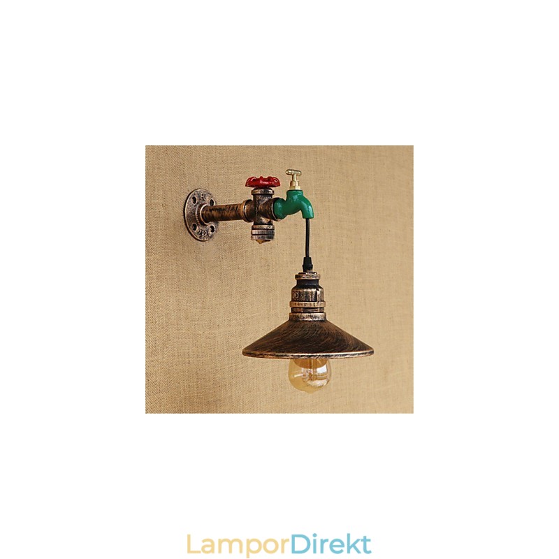 Country Novelty Retro Painting Funktion För Mini Style Ambient Light Wall Sconces Wall Light