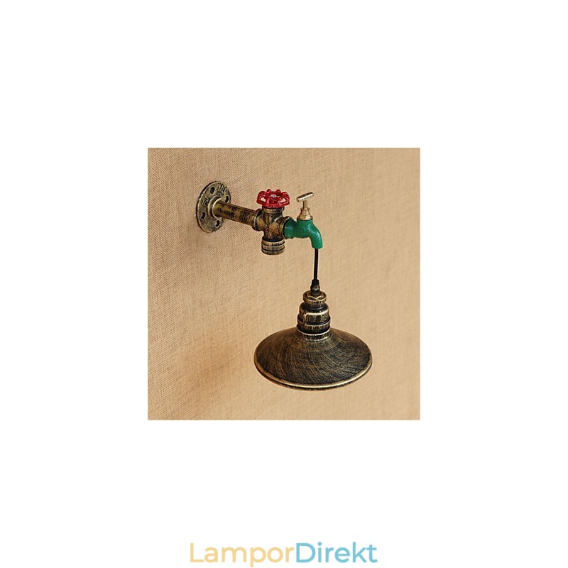 Country Novelty Retro Painting Funktion För Mini Style Ambient Light Wall Sconces Wall Light