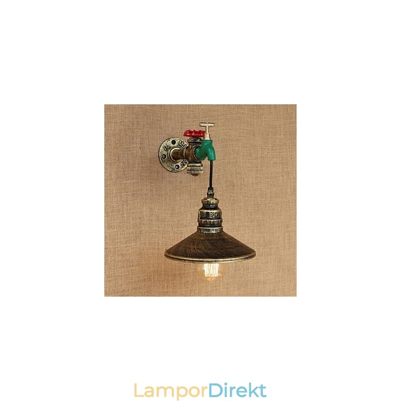 Country Novelty Retro Painting Funktion För Mini Style Ambient Light Wall Sconces Wall Light