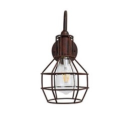 Vägglampa Vägglampor Vägg Rostfärgad Retro Vägglampa