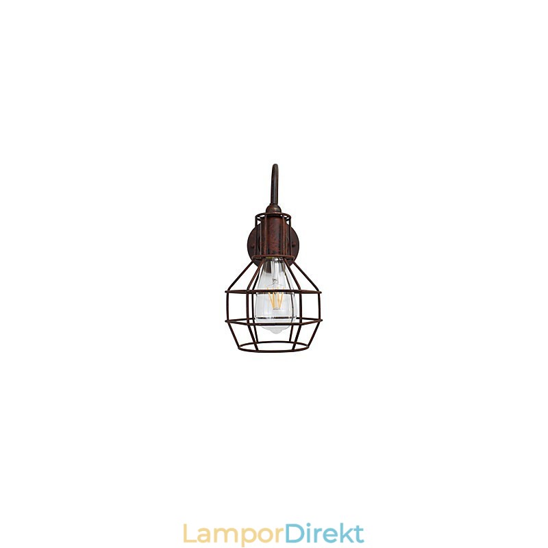 Vägglampa Vägglampor Vägg Rostfärgad Retro Vägglampa