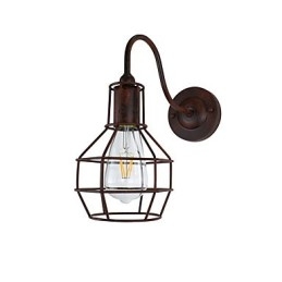 Vägglampa Vägglampor Vägg Rostfärgad Retro Vägglampa