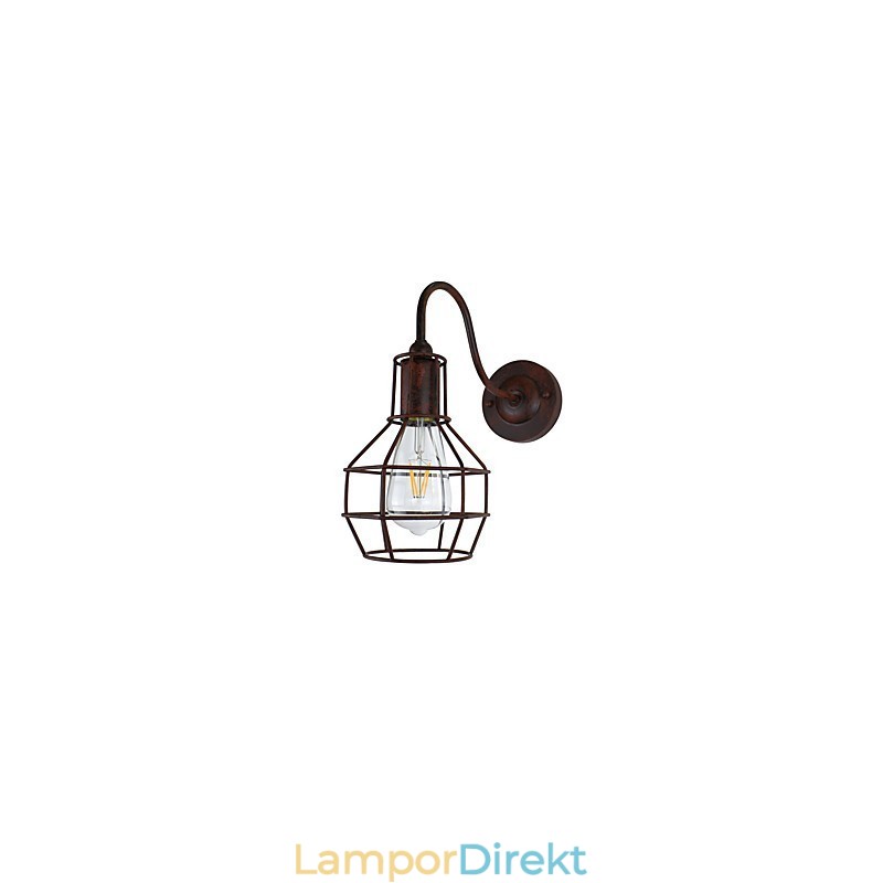 Vägglampa Vägglampor Vägg Rostfärgad Retro Vägglampa