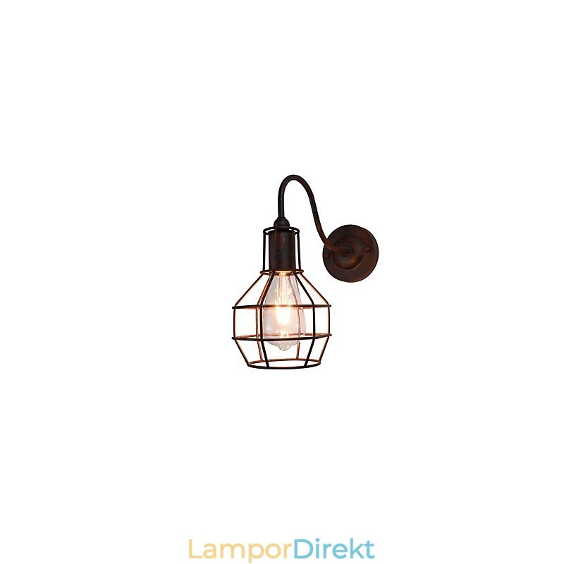 Vägglampa Vägglampor Vägg Rostfärgad Retro Vägglampa