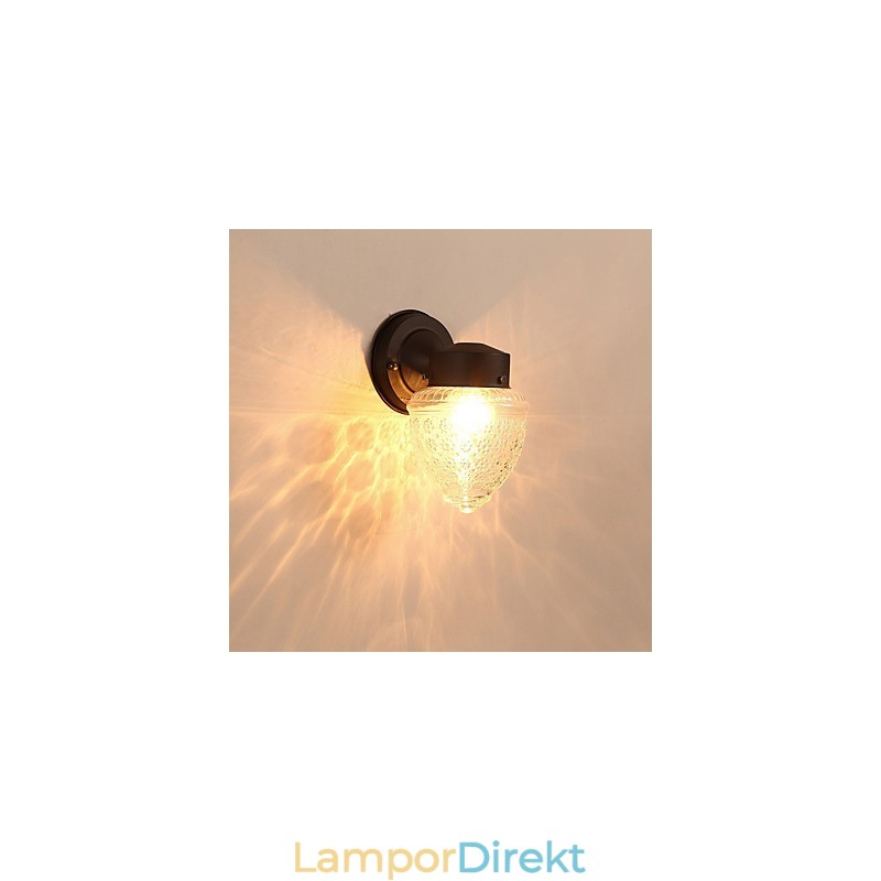 Modern Och Modern Svartoxidfinishfunktion För Mini Style Ambient Light Wall Sconces Wall Light