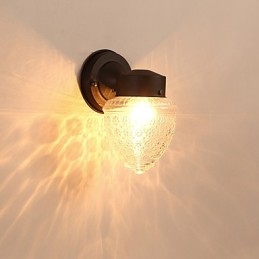 Modern Och Modern Svartoxidfinishfunktion För Mini Style Ambient Light Wall Sconces Wall Light