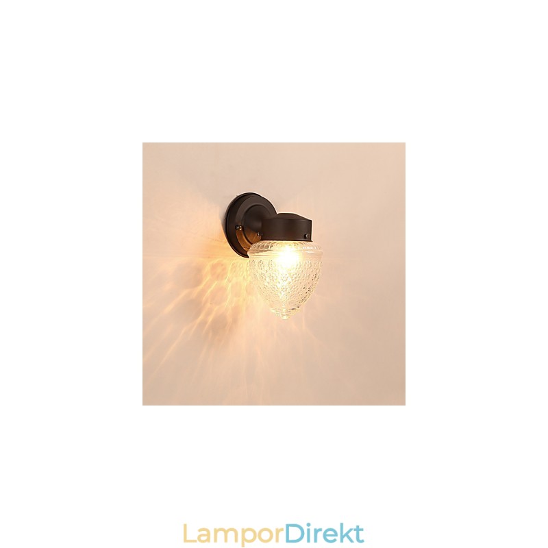 Modern Och Modern Svartoxidfinishfunktion För Mini Style Ambient Light Wall Sconces Wall Light