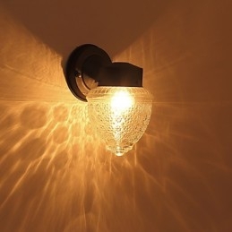 Modern Och Modern Svartoxidfinishfunktion För Mini Style Ambient Light Wall Sconces Wall Light