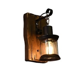 Rustic Lodge Traditionell Klassisk Målningsfunktion För Downlight Vägglampor Vägglampa