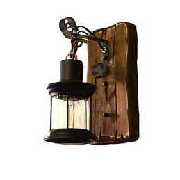 Rustic Lodge Traditionell Klassisk Målningsfunktion För Downlight Vägglampor Vägglampa