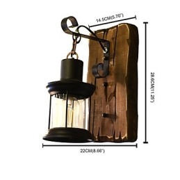 Rustic Lodge Traditionell Klassisk Målningsfunktion För Downlight Vägglampor Vägglampa