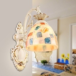Rustik Lodge Målningsfunktion För Downlight Vägglampor Vägglampa