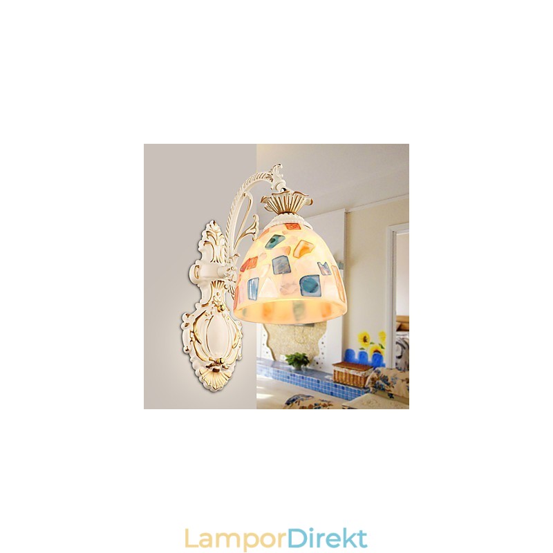 Rustik Lodge Målningsfunktion För Downlight Vägglampor Vägglampa