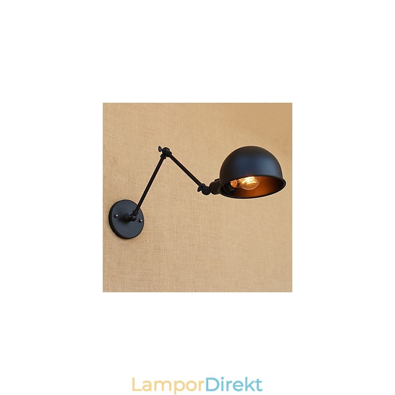 Enkel Country Retro Målning Funktion För Mini Style Swing Arm Ögonskydd Downlight Swing Arm Lights