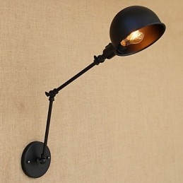 Enkel Country Retro Målning Funktion För Mini Style Swing Arm Ögonskydd Downlight Swing Arm Lights