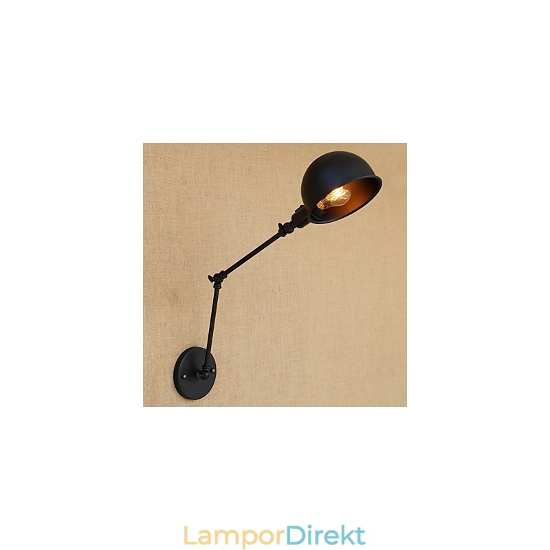 Enkel Country Retro Målning Funktion För Mini Style Swing Arm Ögonskydd Downlight Swing Arm Lights