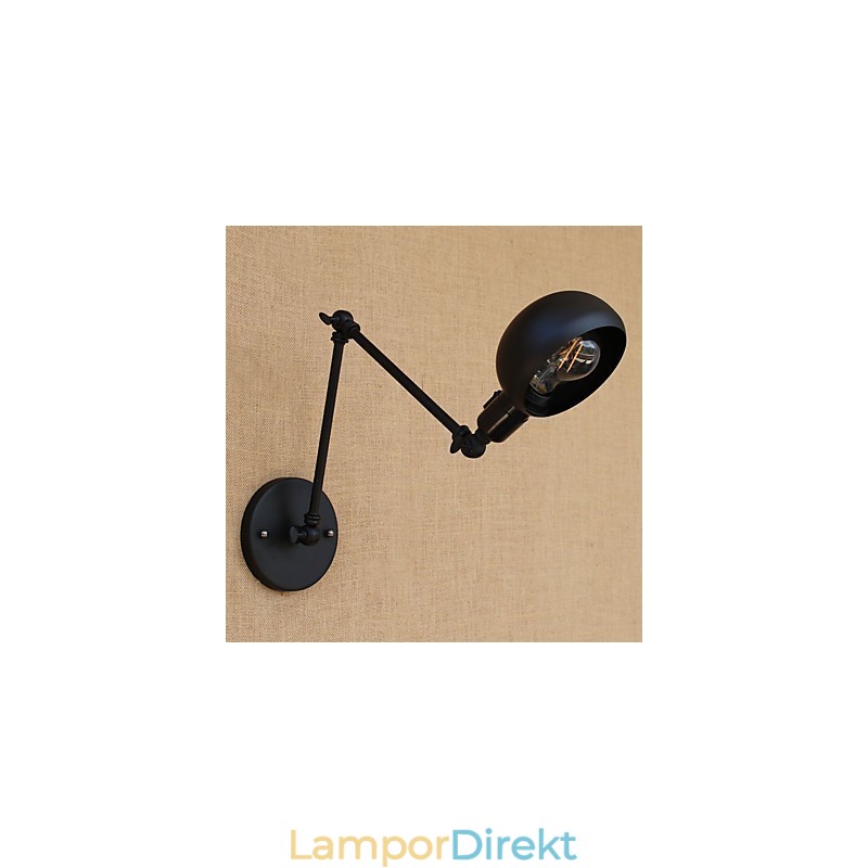Enkel Country Retro Målning Funktion För Mini Style Swing Arm Ögonskydd Downlight Swing Arm Lights