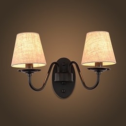 Rustik Lodge Enkel Vintagemålning Funktion Ambient Light Wall Sconces Wall Light