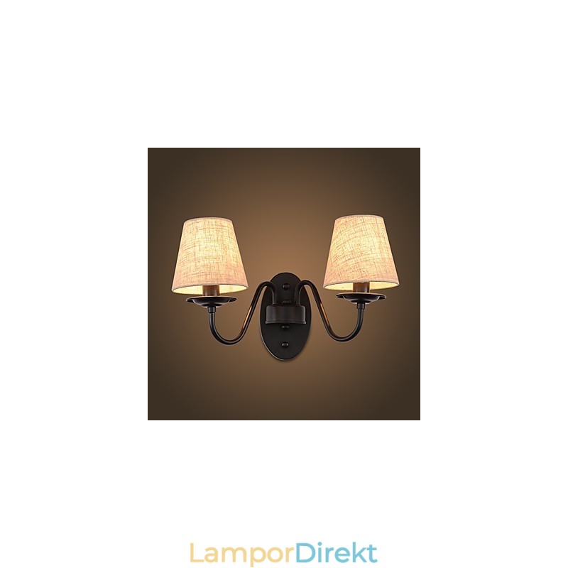 Rustik Lodge Enkel Vintagemålning Funktion Ambient Light Wall Sconces Wall Light