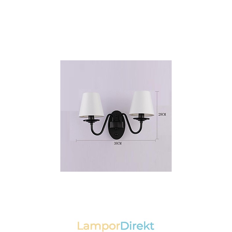 Rustik Lodge Enkel Vintagemålning Funktion Ambient Light Wall Sconces Wall Light
