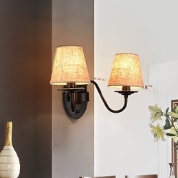 Rustik Lodge Enkel Vintagemålning Funktion Ambient Light Wall Sconces Wall Light