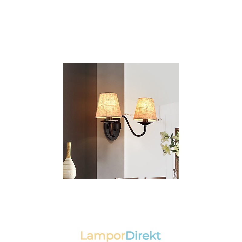 Rustik Lodge Enkel Vintagemålning Funktion Ambient Light Wall Sconces Wall Light