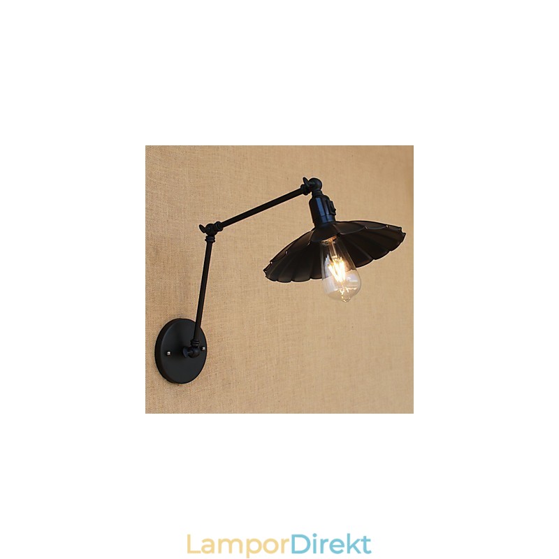 Vintage Country Painting Funktion För Mini Style Swing Arm Downlight Swing Arm Lights Vägglampa