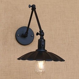 Vintage Country Painting Funktion För Mini Style Swing Arm Downlight Swing Arm Lights Vägglampa