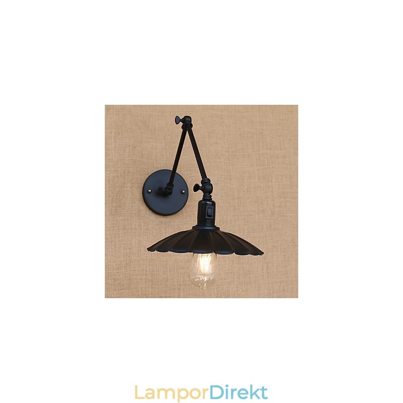 Vintage Country Painting Funktion För Mini Style Swing Arm Downlight Swing Arm Lights Vägglampa
