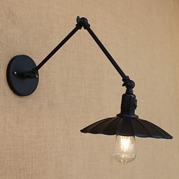 Vintage Country Painting Funktion För Mini Style Swing Arm Downlight Swing Arm Lights Vägglampa