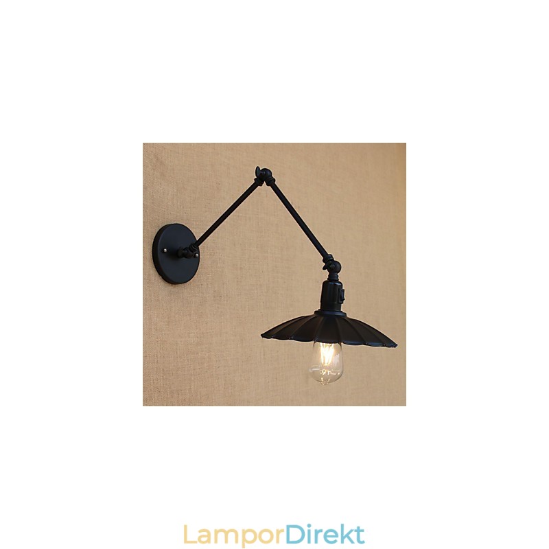 Vintage Country Painting Funktion För Mini Style Swing Arm Downlight Swing Arm Lights Vägglampa