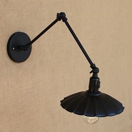 Vintage Country Painting Funktion För Mini Style Swing Arm Downlight Swing Arm Lights Vägglampa