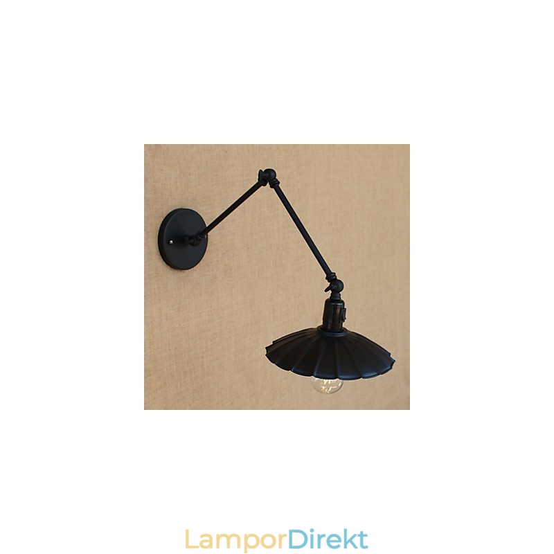 Vintage Country Painting Funktion För Mini Style Swing Arm Downlight Swing Arm Lights Vägglampa