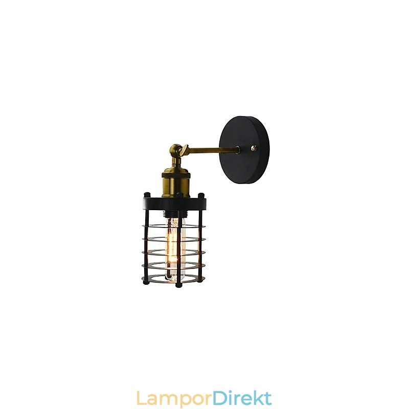 Enkel Vintage Country Retro Målningsfunktion För Mini Style Ambient Light Wall Sconces