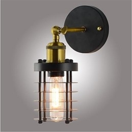Enkel Vintage Country Retro Målningsfunktion För Mini Style Ambient Light Wall Sconces