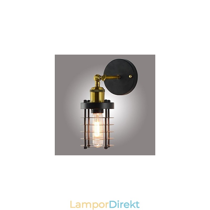 Enkel Vintage Country Retro Målningsfunktion För Mini Style Ambient Light Wall Sconces