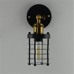 Enkel Vintage Country Retro Målningsfunktion För Mini Style Ambient Light Wall Sconces