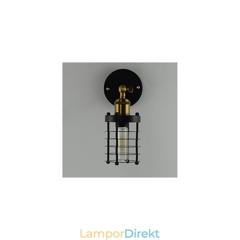 Enkel Vintage Country Retro Målningsfunktion För Mini Style Ambient Light Wall Sconces