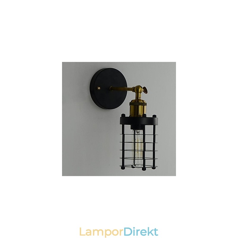 Enkel Vintage Country Retro Målningsfunktion För Mini Style Ambient Light Wall Sconces