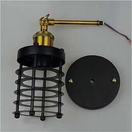 Enkel Vintage Country Retro Målningsfunktion För Mini Style Ambient Light Wall Sconces