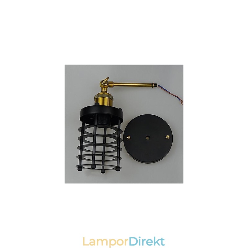 Enkel Vintage Country Retro Målningsfunktion För Mini Style Ambient Light Wall Sconces