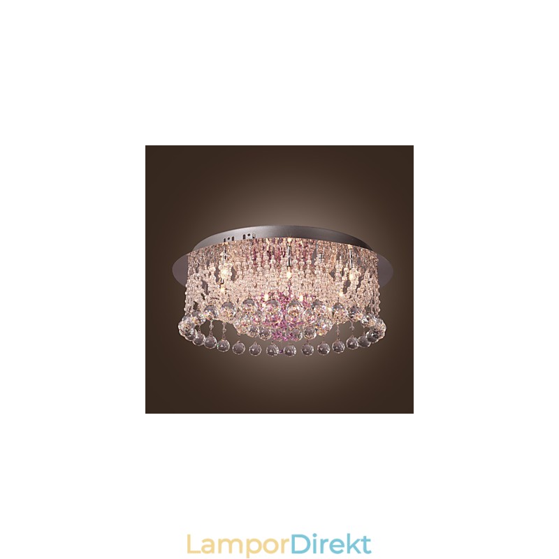 Lyxig Kristallkrona Med 12 Lampor Louis Design